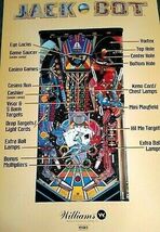 Williams Jack Bot Pinball Machine Game Wall POSTER Original NOS 36" x 24" - $8.09