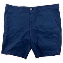 Member&#39;s Mark Men&#39;s Shorts 38 Waist Stretch Flat Front Navy Blue Shorts - $14.84