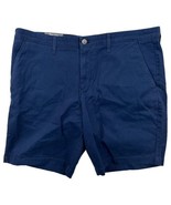 Member&#39;s Mark Men&#39;s Shorts 38 Waist Stretch Flat Front Navy Blue Shorts - $14.84