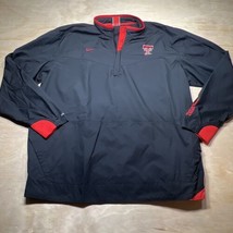 Nike Team Texas Tech Men’s Size L Long Sleeve 1/4 Zip Fleece Black NWOT - £26.75 GBP