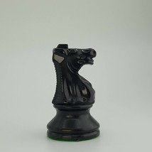Chess Staunton Tournament Knight Black Felt Replacement Game Piece - £3.49 GBP