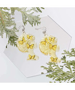 Dangle Yellow Med Afro Butterfly Earrings Women - £12.38 GBP