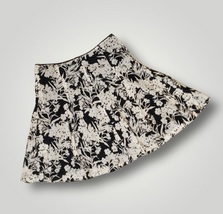 A Line Banana Republic Cotton Floral Flared Lined Mini 23&quot; Skirt Size 12 - $24.36