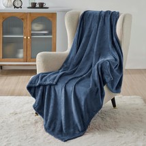 Bedsure Fleece Blanket Twin Blanket - Mineral Blue Blanket - - £30.93 GBP