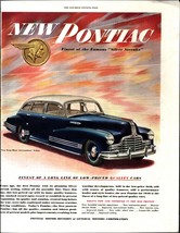 1946 NEW PONTIAC STREAMLINER SEDAN print ad nostalgic e8 - $25.98