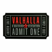 Ticket to Valhalla Admit One Vikings PVC Rubber Hook Patch (YN2) - £7.16 GBP