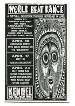 Archie Bell&#39;s Future Kulture 1993 Music Event Handbill Kennel Club San F... - £27.12 GBP