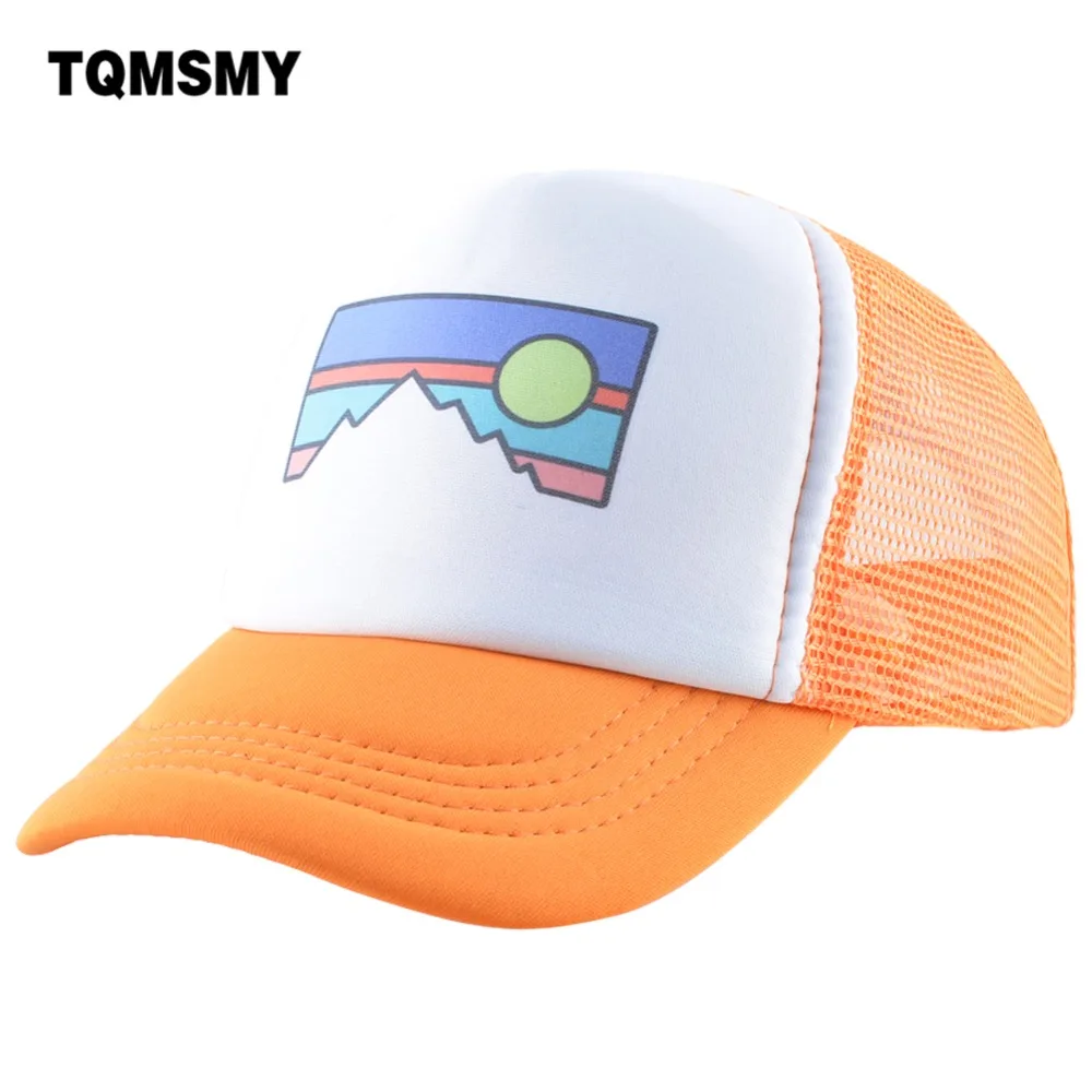 TQMSMY Casual Mesh Children Baseball Cap Boys Snapback Trucker Hat Caps Girl - £12.74 GBP