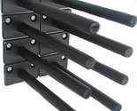 8 Pcs 5" Black Solid Steel Floating Shelf Bracket Blind Shelf Supports  - $21.93