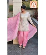 Designer white party Wear Embroidered Top with Salwar Pair - €38,48 EUR Designer white party Wear Embroidered Top with Salwar Pair - €38,48 EUR