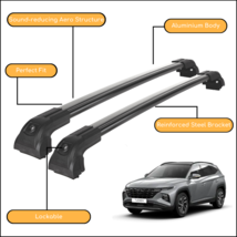 Strong Roof Rack Cross Bars High Durable for Hyundai Tucson 2022 -Up Black Color - $138.63