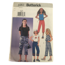 Butterick Sewing Pattern 3482 Girls Short Sleeve Shirt Pants Casual 7 8 10 Uncut - £4.70 GBP