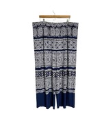 Chicos Palazzo Pants Plus Size 4 XXL Navy White Ikat Mandala Boho Resort... - $454.56 MXN