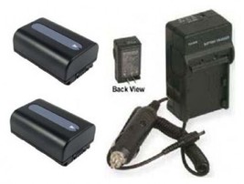 2 Batteries +Charger for Sony HDR-CX700 HDR-CX700V HDR-CX360 HXR-NX3D1E ... - $53.06