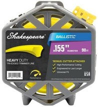 Shakespeare 17479 Ballistic Tri-Edged Trimmer Line 0.155" x 90ft Nylon Yellow - $35.83