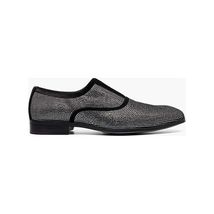 Stacy Adams Starleigh Rhinestone Plain Toe Slip On Black and Silver 25685-042 image 2