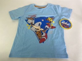 Sonic The Hedgehog Blue Short Sleeve Tee T-Shirt Boys Size 4 - £11.65 GBP