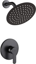 Bathroom Rainfall Mixer Shower System Wall Mounted 8&quot; Inch Shower Head And - £67.61 GBP