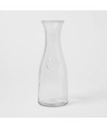 Threshold 32oz Glass Carafe with Lid Dishwasher-Safe Clear Beverage Server - $237.58 MXN