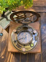 Antique Sundial Compass, Nautical Maritime Gilbert &amp; Sons London Compass - $46.74