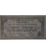 PHILIPPINE Paper Money: Bohol Emergency Currency Board One Peso #60073 1943 - £3.89 GBP