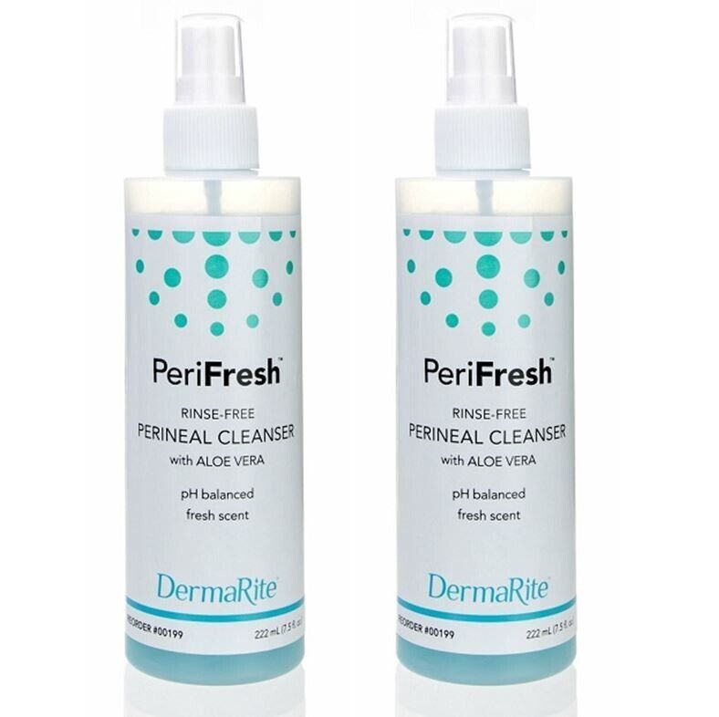 2 Count PeriFresh Rinse-Free Perineal Wash 7.5 oz Pump Bottle Scented Li... - $13.85