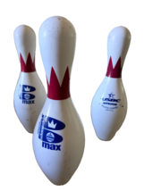Lot of 3 Brunswick Max Bowling Pin Made In USA Plastic Coated USBC FREE ... - $59.35