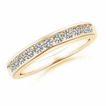 ANGARA Eleven Stone Natural Diamond Wedding Band in 14K Gold (KI3, 0.48 Ctw) - £672.45 GBP