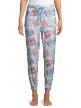 Briefly Stated Ladies Jogger Sleep Pants Coffee Mugs Size S - £19.65 GBP