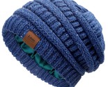 Winter Knitted Satin Lined Beanie Hats For Women Slouchy Cable Beanie Si... - $29.99