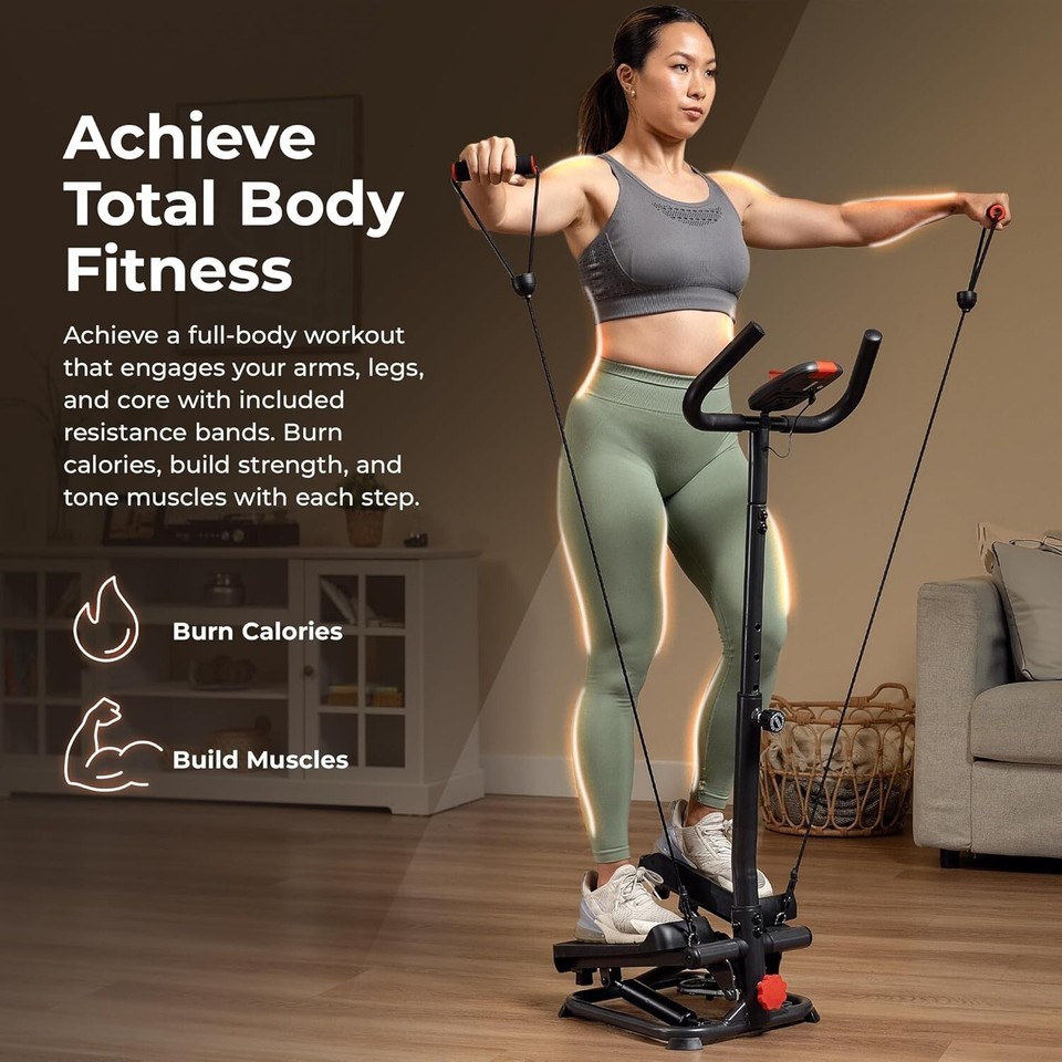 Adjustable Hydraulic Smart Stepper with Non-Slip Pedals - Maximum 330 LB Support Item image 4