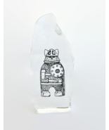Glass paperweight Norwegian Viking vintage Scandinavian art glass ornament - $420.05 MXN