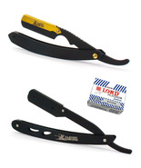 2X Stainless Steel Folding Straight Edge Barber Razor 100 Lord Platinum ... - $27.88 CAD