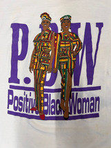 Vintage 90s PBW Positive Black Woman African American T Shirt Single Stitch XL - £19.93 GBP