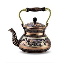 LaModaHome Large Single Handmade Painted Copper Tea Pot - $118.70