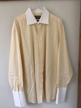 Vineyard Vines Oxford Yellow 2 Ply Cotton Striped Button Up Dress Shirt ... - £28.92 GBP