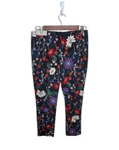 Chico&#39;s So Slimming 00(2) Ponte Knit  Juliet Mystique Floral Ankle Pants... - $29.99