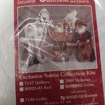Vintage Mary Maxim Exclusive Santa Collection Craft Kit Western 13”  unopened - £26.09 GBP