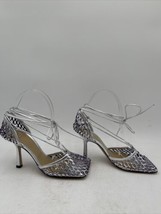 Bottega Veneta Ankle Strap Heel Pumps Silver Size 36 - £439.69 GBP