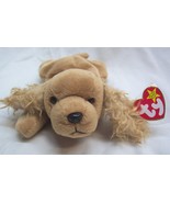 VINTAGE TY Beanie Baby SPUNKY TAN COCKER SPANIEL DOG 8&quot; Plush STUFFED AN... - $16.34