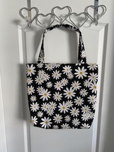 Handmade by PZQUILTS  Lined Large Size Daisy Flowers Reversible Tote Bag - $21.95