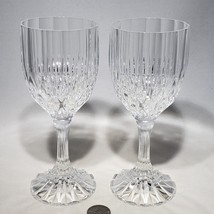 Set of 2 Cristal d&#39;Arques Durand Bretagne Crystal Water Goblets Glasses 7 3/8&quot; - £8.75 GBP