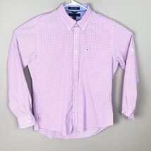 Tommy Hilfiger Button Down Pink 80s Two Party Dress Shirt Men Size L Large - $11.03