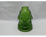 Vintage Wheaton N J George Washington Green Glass Bottle 2 1/2&quot; X 3 1/2&quot; - $23.75