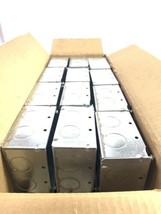 25 HUBBELL RACO 231 Electrical Boxes 4" Square 2-1/8" Deep 3/4 &amp; 1/2 Kno... - $71.50