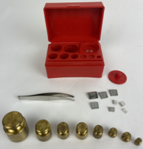 CORRECT COUNT Balance Beam WEIGHT SET MODEL NO 101 - 17 PIECE Set w Case... - $24.74