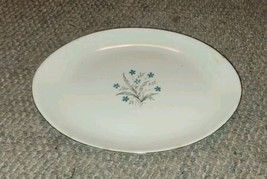 VTG 11.75&quot; Oval Plate Platter Tayoe Smith Taylor? Cornflower Blue - £7.72 GBP