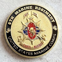 Us Marine Corps - 8th Marine Regiment Challenge Coin - £11.62 GBP