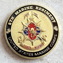 Us Marine Corps - 8th Marine Regiment Challenge Coin - £11.39 GBP