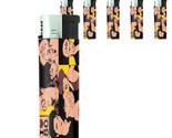 80&#39;s Theme D6 Lighters Set of 5 Electronic Refillable Butane Pop Stars - $15.79